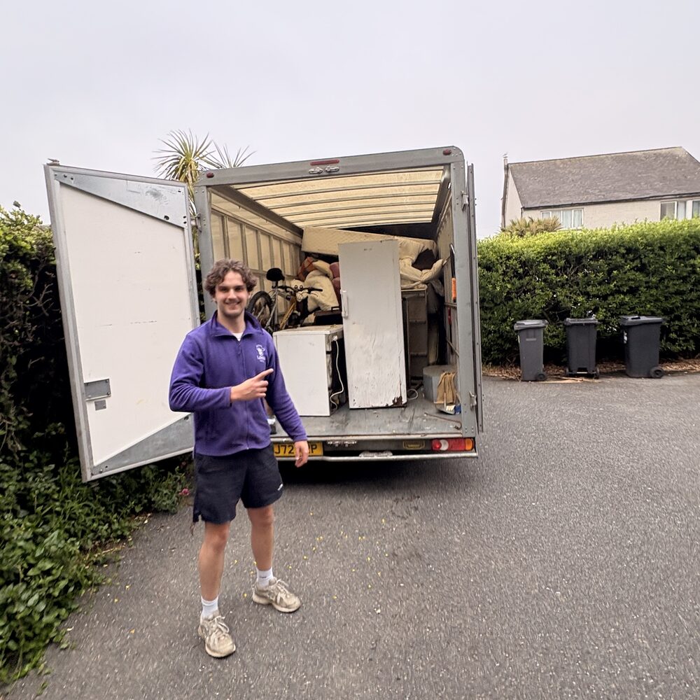Lanora House van arriving at a property for a clearance