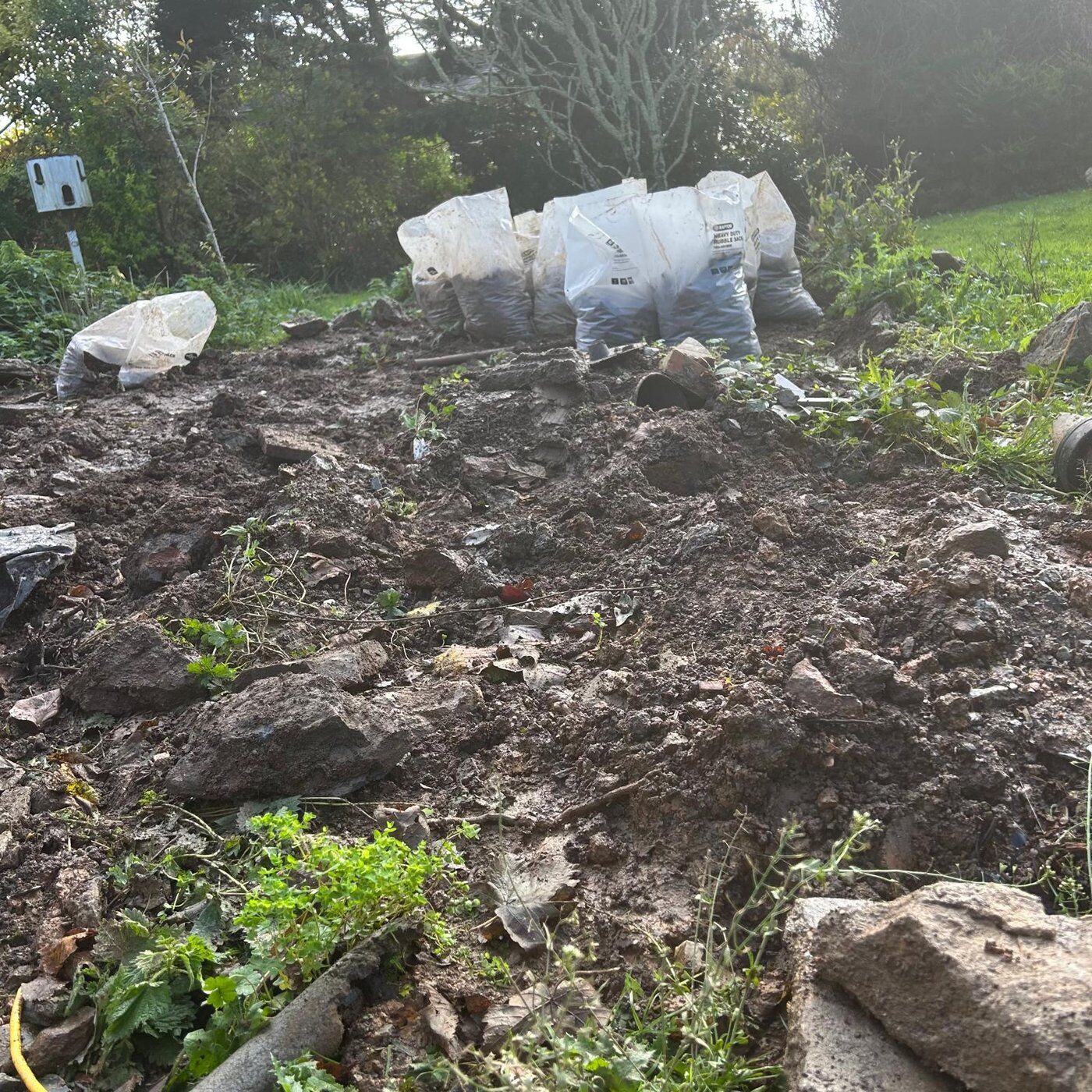 Before, Soil Removal Leedstown, Cornwall
