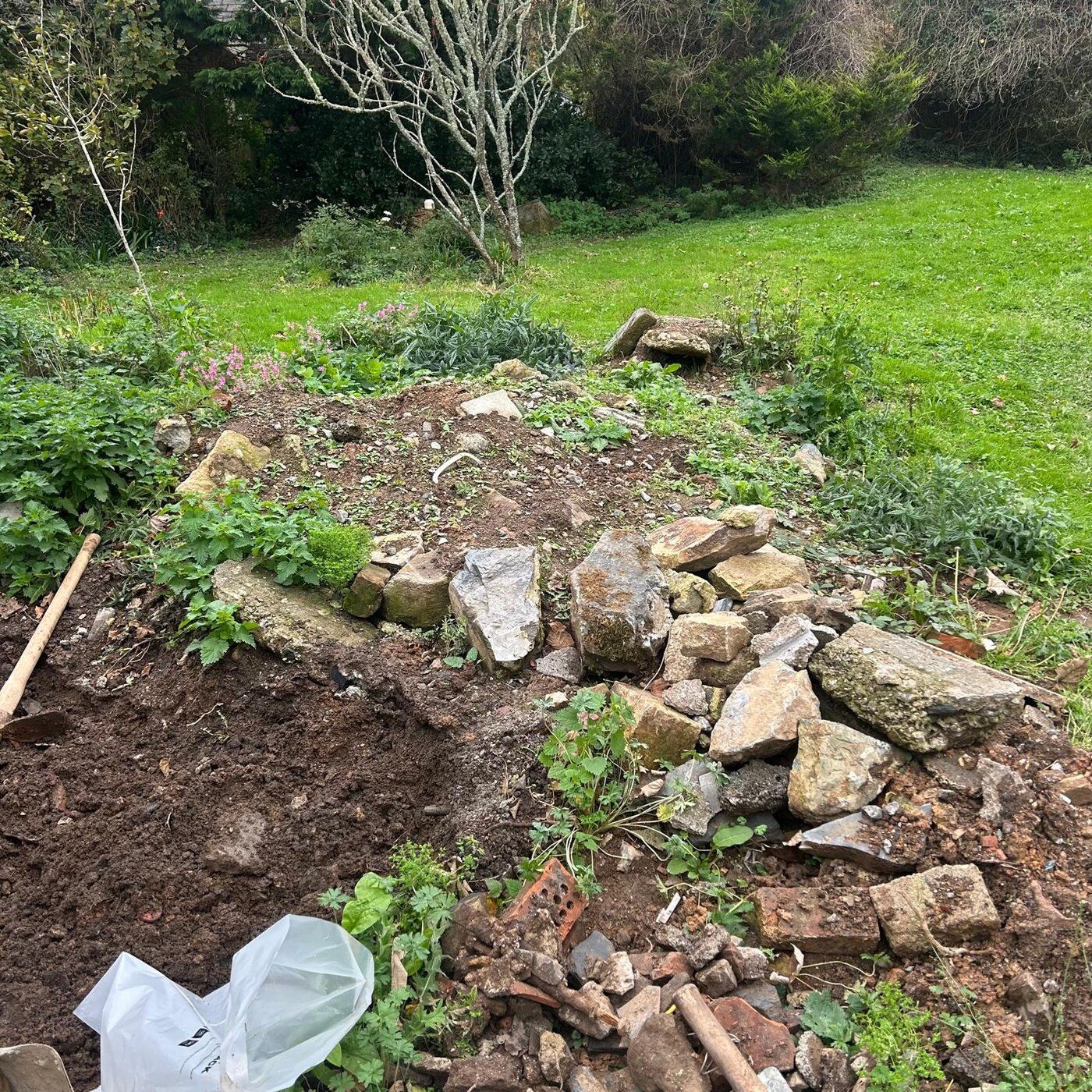 Before 3, Soil Removal Leedstown, Cornwall