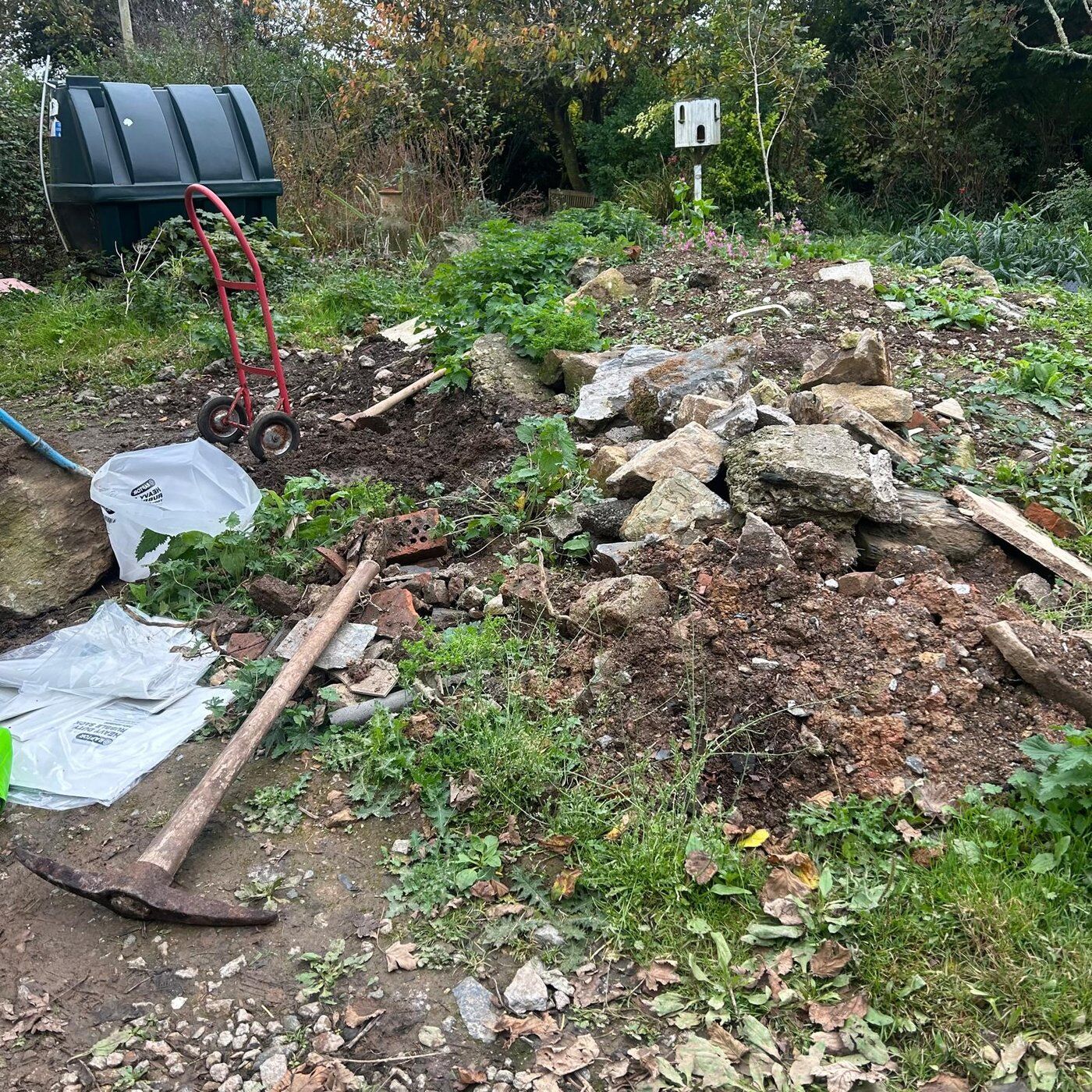 Before 2, Soil Removal Leedstown, Cornwall