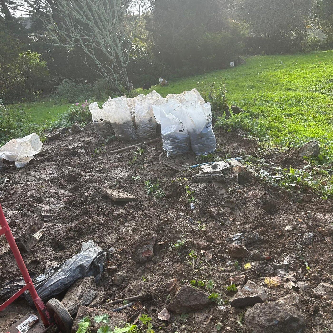 Before 5, Soil Removal Leedstown, Cornwall