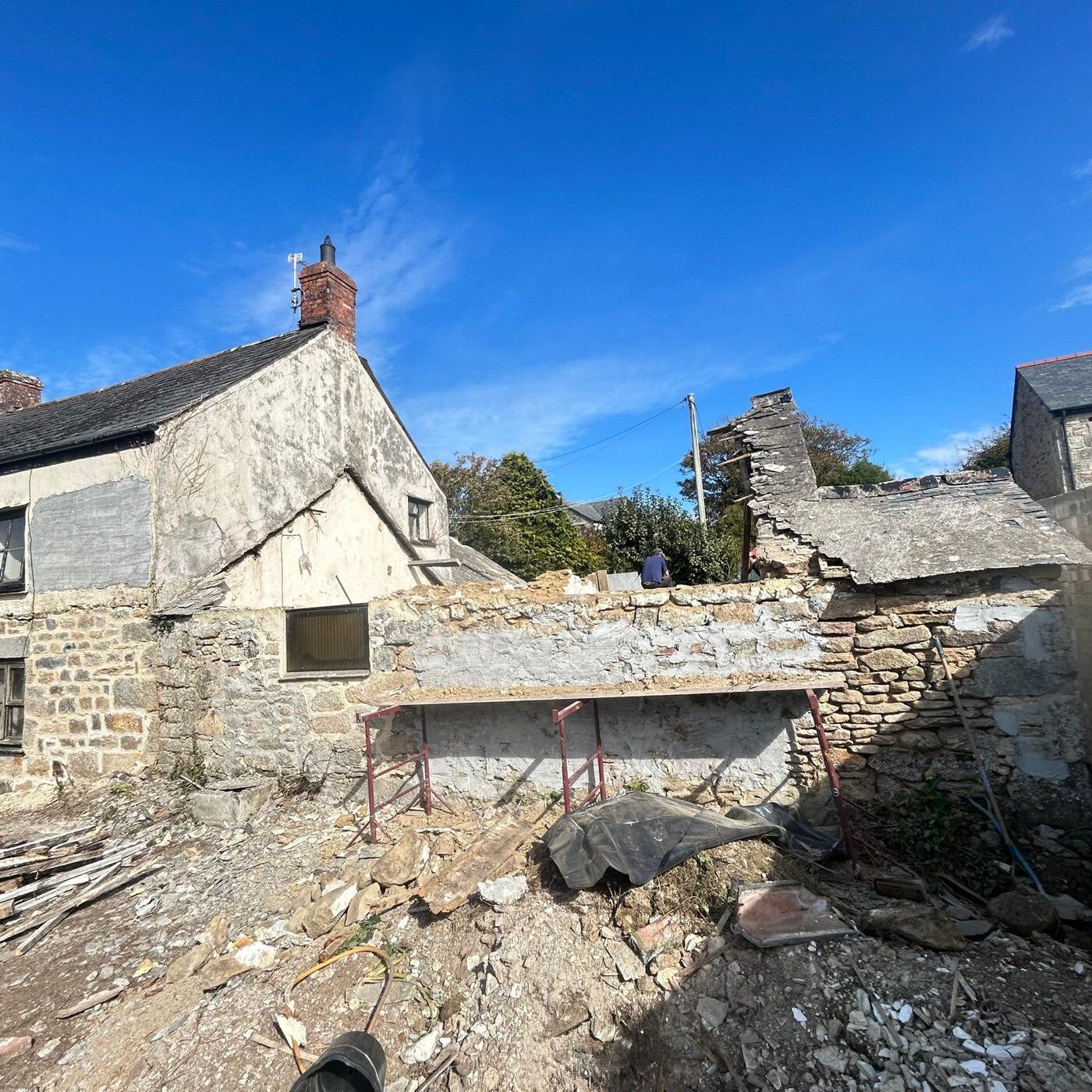 Before 4, Soft Demolition Trescow, Cornwall