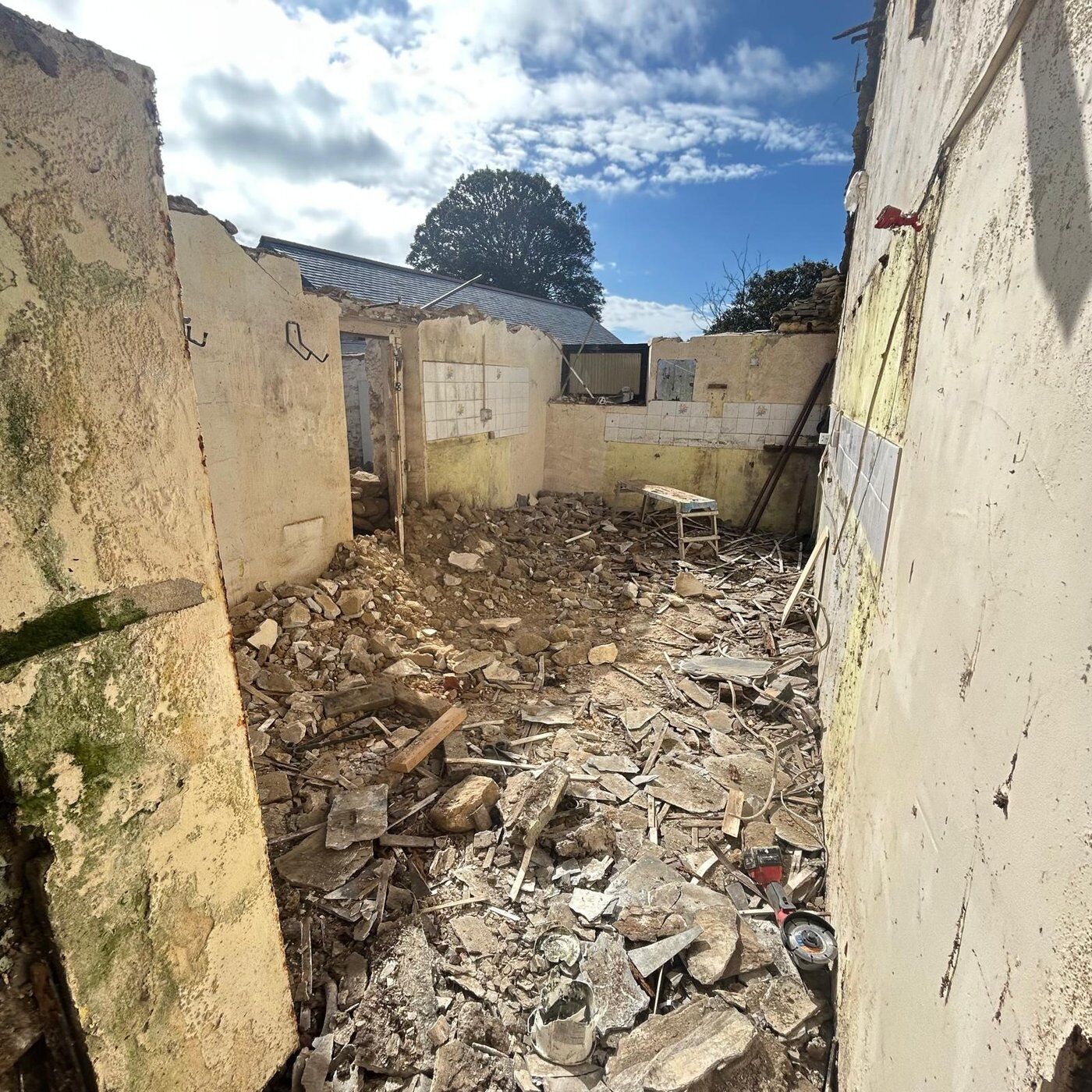 Before 5, Soft Demolition Trescow, Cornwall