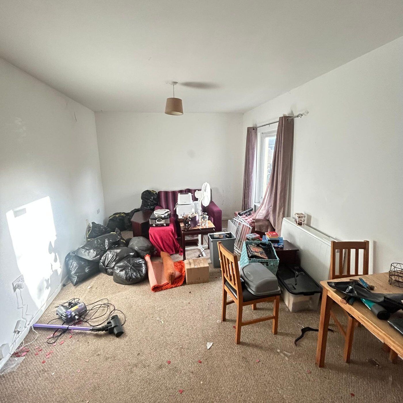 Before clearance, Flat Clearance Redruth, Cornwall